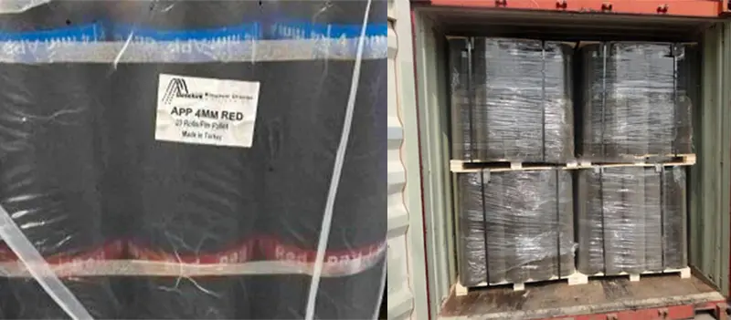 APP Bitumen Waterproofing Membrane Roll – 4mm with Mineral Surface for Roof Insulation